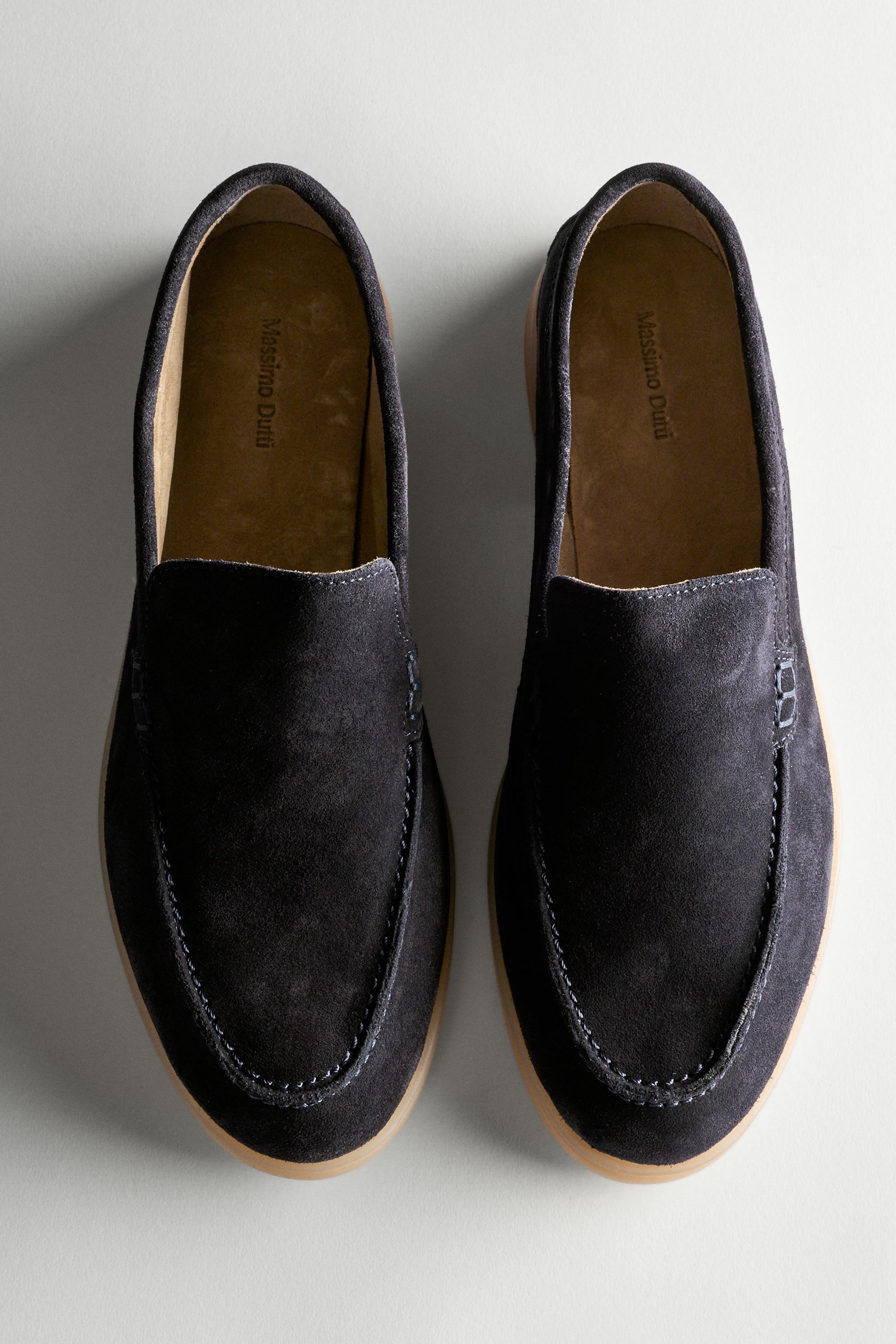 Mocassins croûte de cuir